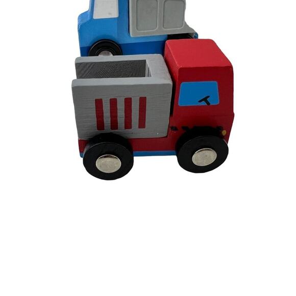 Wooden Construction Vehicle Lot Of 6 Melissa and Doug and More - Picture 3 of 14